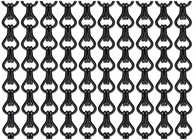 Metal Mesh Curtain Black Color de la aleación de aluminio de los tabiques