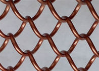 Pantalla de malla de alambre decorativa del acero inoxidable 316 con el agujero de forma diamantada