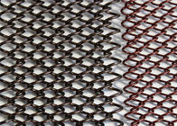 Pantalla de malla de alambre decorativa del acero inoxidable 316 con el agujero de forma diamantada