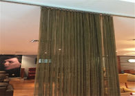 La malla de alambre decorativa del color de bronce, las cortinas decorativas del metal utiliza de largo vida