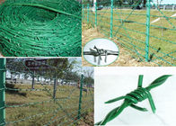 El Pvc verde cubrió el alambre de púas de acero, alambre de acero torcido del filamento doble para el uso de la granja