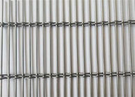 Alambre arquitectónico de acero inoxidable tejido Mesh Curtain de 2m m