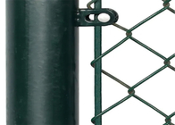 alta alambrada revestida plástica de los 2.4m que cerca el marco de la seguridad de la instalación de la protección