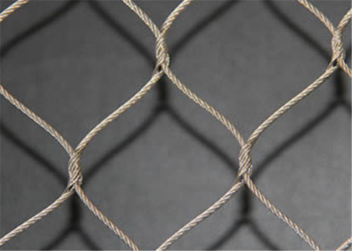 Malla de alta resistencia de la cuerda de alambre de los SS de la fuerza, red inoxidable de la cuerda de acero de la seguridad
