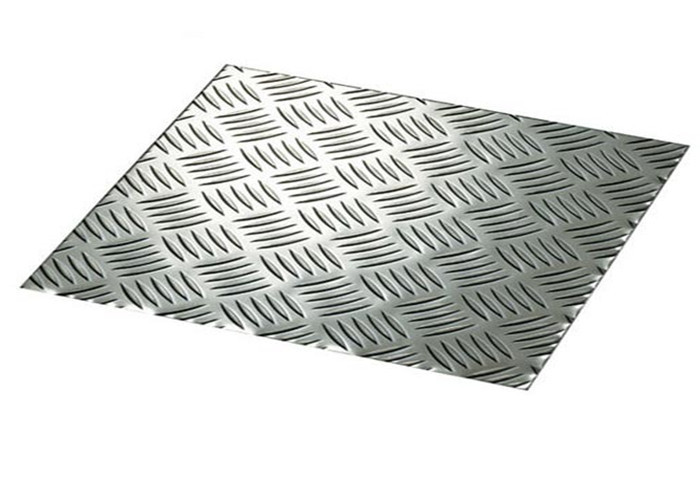 placa de piso de aluminio ornamental de 5 barras de la longitud del 1m