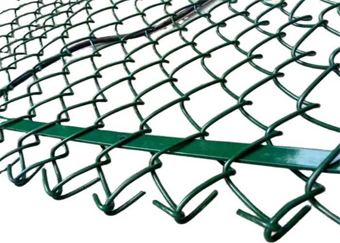 cortes de Diamond Wire Mesh For Tennis de la cerca de la alambrada del tamaño del agujero de 60m m 80m m pequeñas
