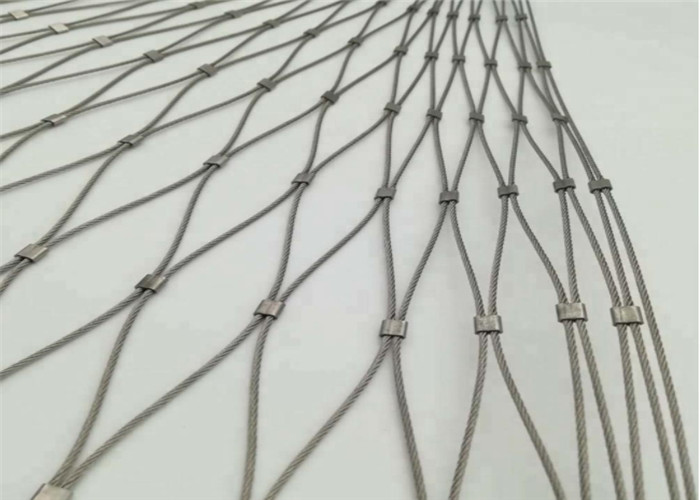 Cuerda de alambre flexible del diámetro SS304 de 1.2m m Mesh For Zoo Animal Enclosure