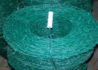 el peso de la bobina 15kg de 1.2m m galvanizó el hierro del verde del alambre de púas de la maquinilla de afeitar