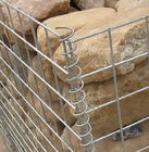 jaulas soldadas con autógena galvanizadas 100m m pesadas del alambre de los 2mx1.0mx1.0m Gabion