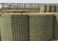 Bastión galvanizado barreras militares Hesco de la pared 5.0m m de la arena del agujero cuadrado