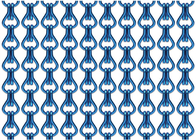 Alambre Mesh Screen Curtain Blue Color de la decoración de la alambrada de la aleación de aluminio