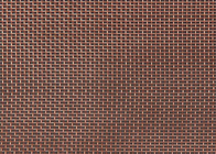 Color rojo tejido de cobre de la malla de alambre 99,9% claramente de 5m m