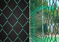 9 Gauge Green Chain Link Fence forma de agujero de diamante