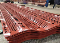 Panel antiviento de aluminio perforado Instalación de corbatas de cremallera Protección exterior