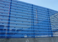 Los paneles revestidos del guarda-brisa del Pvc del acero perforado, validez larga del viento de la red anti del polvo