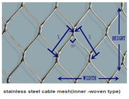 OEM 7 * malla tejida 7 de la cuerda de alambre de acero inoxidable para la decoración global y la protección