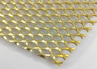 550m m Diamond Expanded Metal Sheet Painting de cobre amarillo
