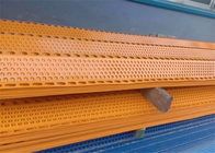 placa de acero de la eliminación del polvo de Panels Yellow Windproof de la cerca del guarda-brisa de la longitud 10m