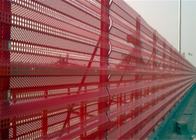 placa de acero de la eliminación del polvo de Panels Yellow Windproof de la cerca del guarda-brisa de la longitud 10m