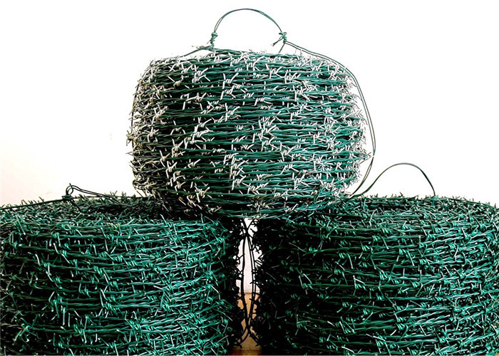 el peso de la bobina 15kg de 1.2m m galvanizó el hierro del verde del alambre de púas de la maquinilla de afeitar