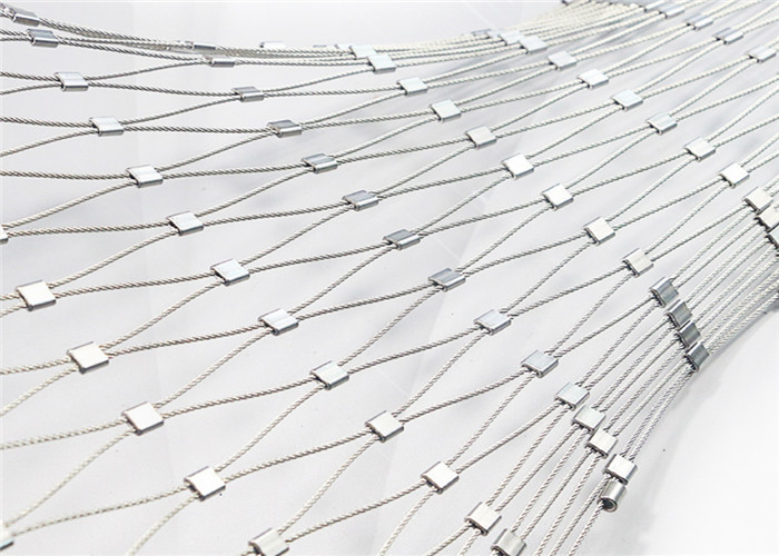 Fractura de alta resistencia del acero inoxidable de la malla de la cuerda de alambre resistente para el patio
