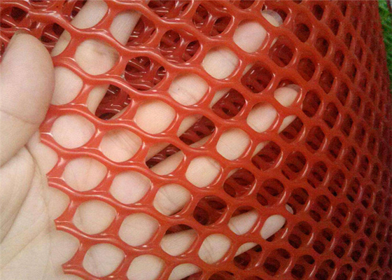 llano plástico de la avicultura de 300g/M2 Mesh Netting Hexagonal Hole Red